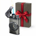 Vintage Gun Pistol Lighter, Cool Watch Lighter for Men, Dual Flame - Soft Flame & Torch Lighter